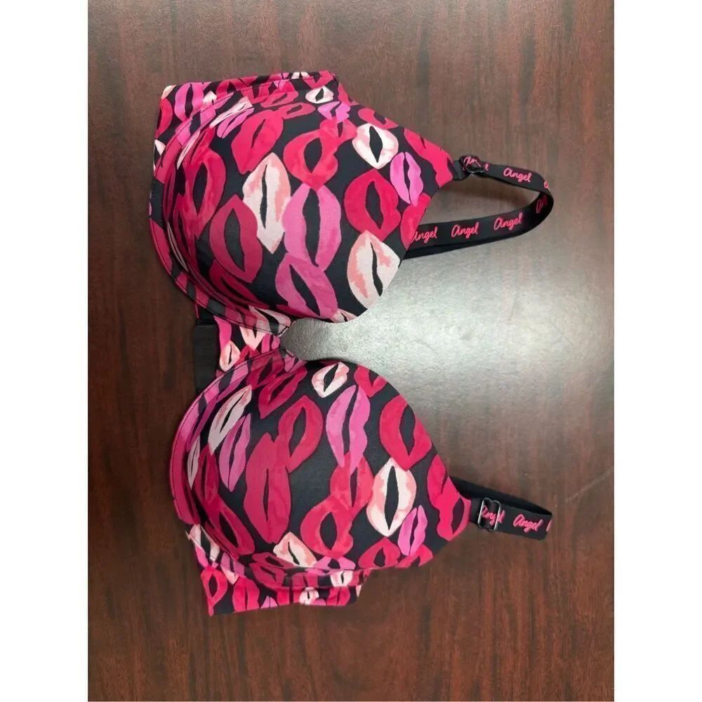 Victoria’s Secret T-Shirt Lined Demi Lip Print Bra Size 36DD